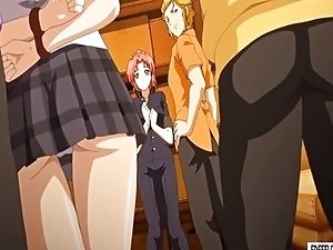 Hentai schoolgirl gets fucked by dickgirl